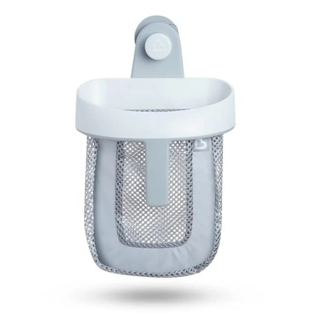 Hanging Bath Toy Storage with Quick Drying Mesh, Grey